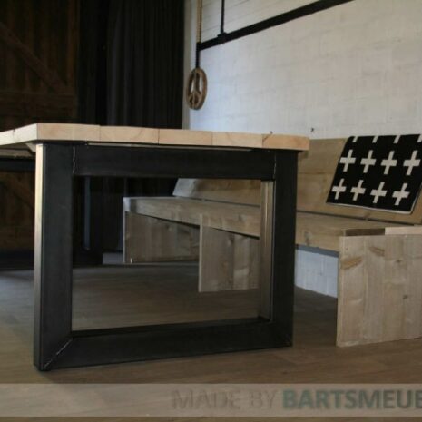 Steigerhouten bank Thijs Steigerhouten bank Thijs - houten eettafelbank