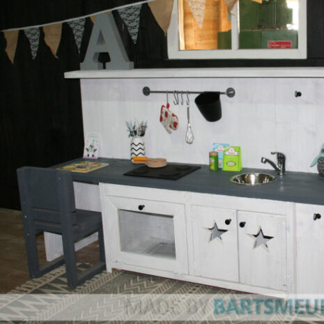 Steigerhouten speelkeuken 5 plus