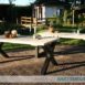 Steigerhouten tafel met stalen X-onderstel 1.7