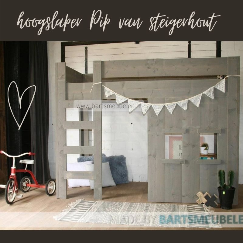 hoogslaper pip van steigerhout