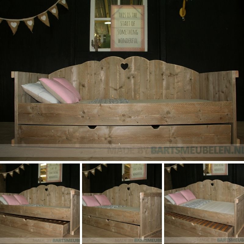 kajuitbed Emma van steigerhout