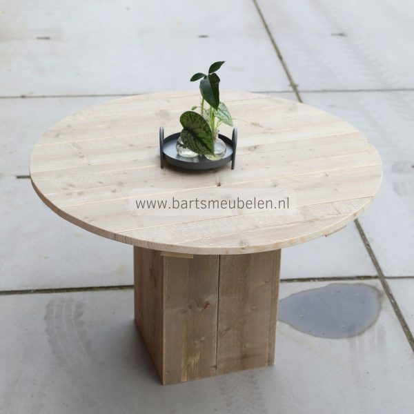 ronde steigerhouten tuintafel ludo