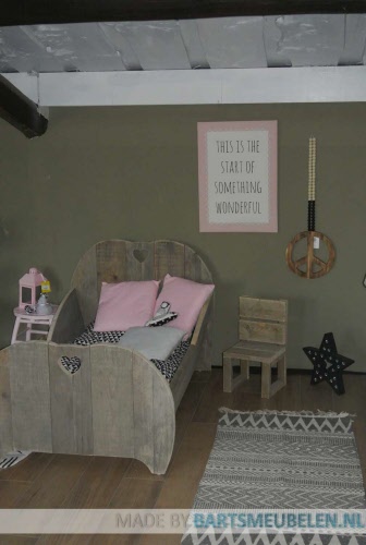 steigerhouten bed Evi 1.1