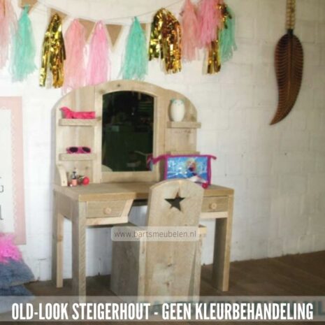 steigerhouten kaptafel peuter .1 - old-look steigerhout