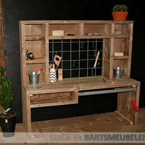 steigerhouten werkbank kind