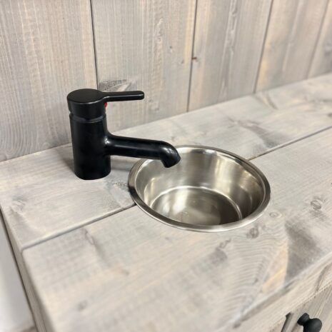 wasbak en kraan steigerhout speelkeuken 12