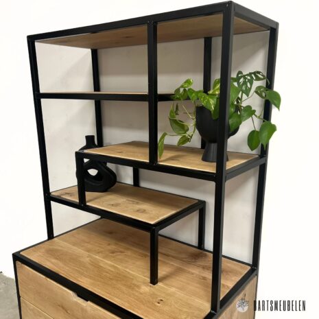 wandkast eiken staal claudia