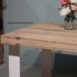eettafel vintage eiken met strip onderstel.1