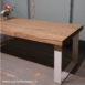 eettafel vintage eiken met strip onderstel.1.3