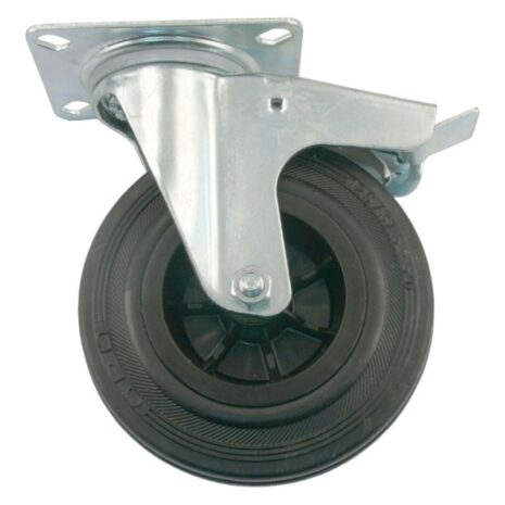 Transportzwenkwiel geremd - 100mm - 70kg