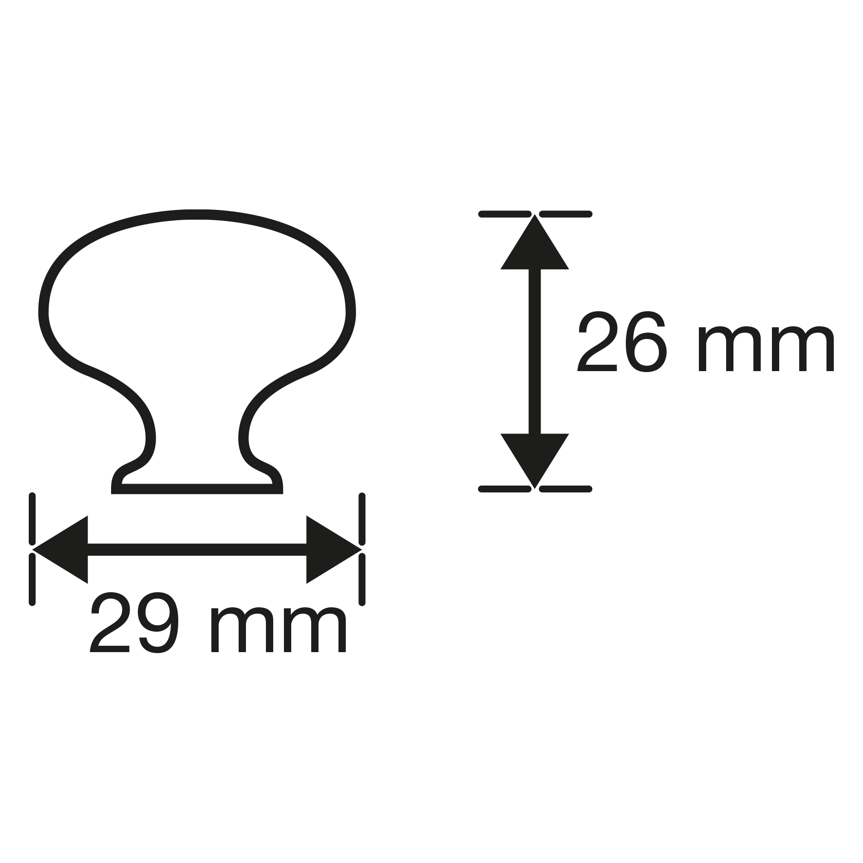 knop-bol-rond-29mm-zwart