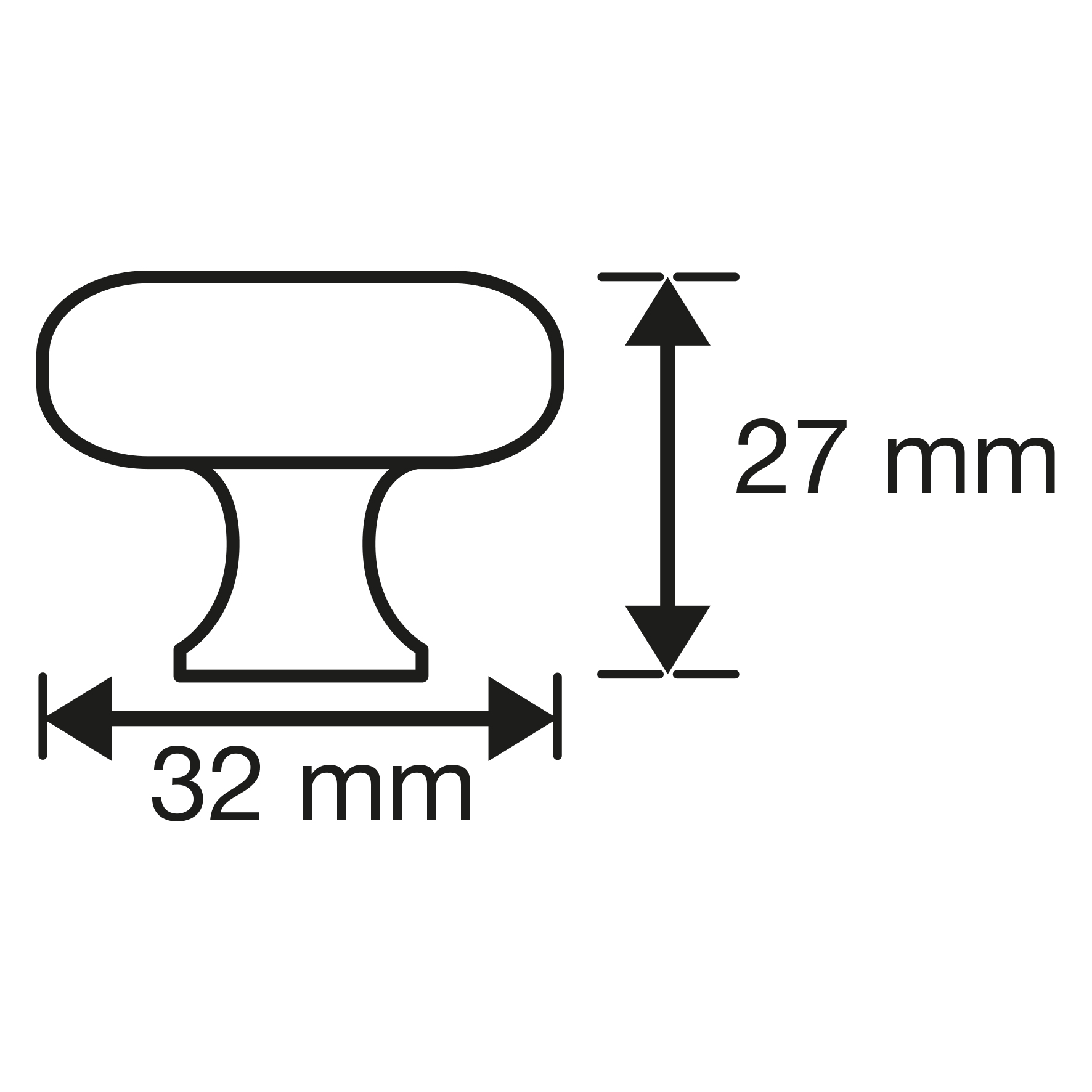 knop-vlak-rond-32mm-zwart
