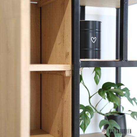 industielen kast staal en eiken Jesper