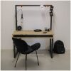 Steigerhouten bureau lot - industriele stijl met stalen frame