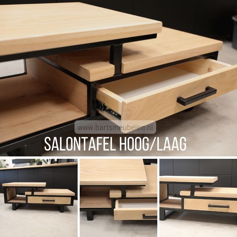 salontafel hoog/laag detail foto