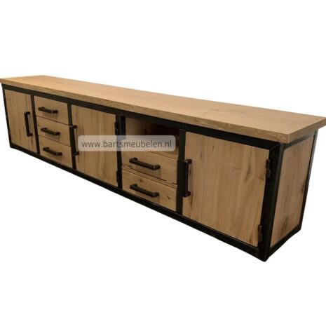 eiken boomstam tv meubel