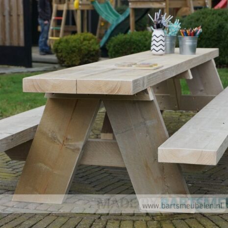 kinderpicknicktafel steigerhout