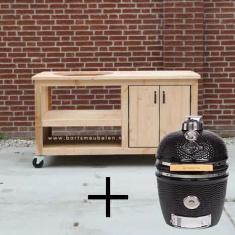 Buitenkeuken met kamado large Yakiniku voordeelset 1 Buitenkeuken met kamado medium Yakiniku voordeelset