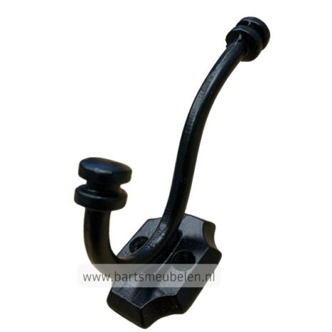 kapstokhaak zwart harry metaal