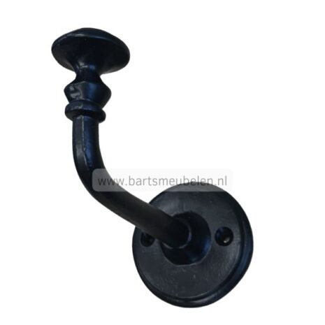 kapstokhaak zwart metaal hove