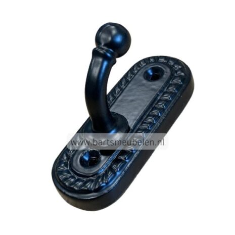 kapstokhaak zwart rustiek