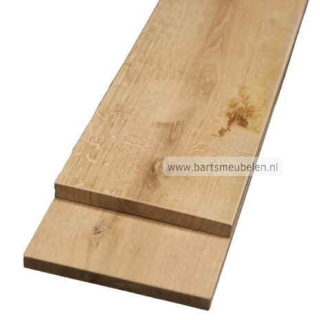 eikenhouten plank geschaafd