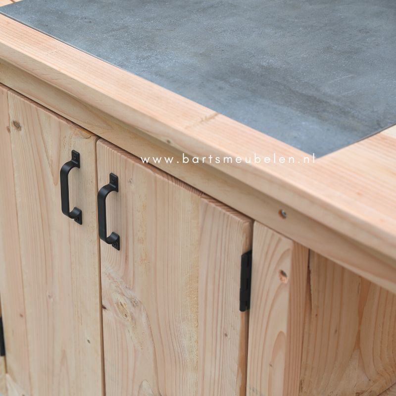 buitenkeuken kamado douglas met tegel detail