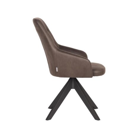 LABEL51-Eetkamerstoel-Jace-Antraciet-Microfiber-4