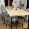 boomstam eettafel met u onderstel strip 40 3 boomstam eettafel met u onderstel strip 40