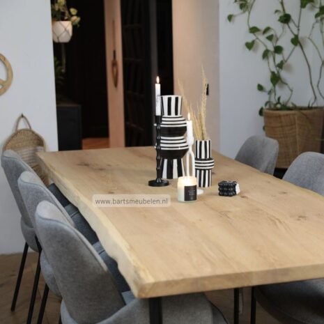 boomstam eettafel met u onderstel strip-(40)