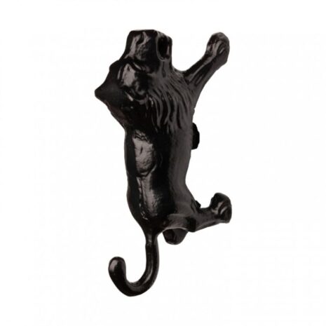 wandhaak leeuw zwart lino