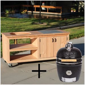 Buitenkeuken douglas 200cm met kamado medium Yakiniku