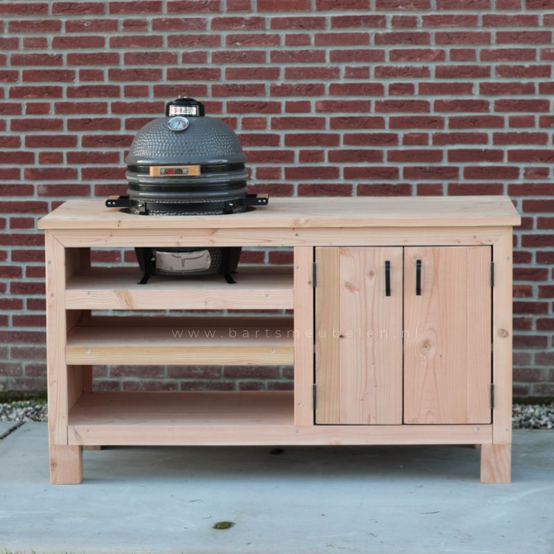 Douglas houten buitenkeuken Newton op houten poten