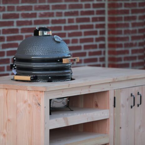 Douglas houten buiten keuken voor compact kamado