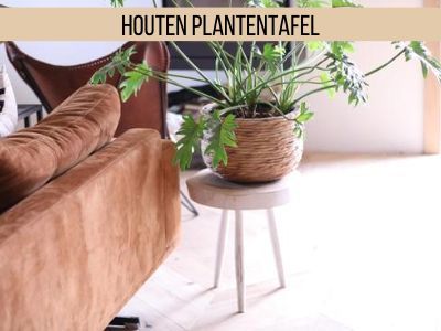 houten plantentafel