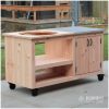 kamadotafel 150x70cm douglashout met keramisch 70x70 1 kamadotafel 150x70cm douglashout met keramisch 70x70