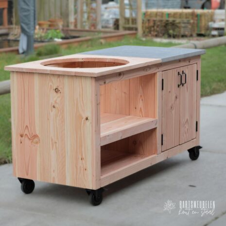 stoere kamado tafel 150cm lang