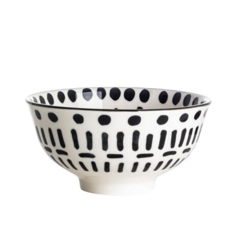 Gusta schaaltje zwart-wit petiscos Ø12cm zon