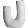 Vaas U-vorm wit14,4x7x8x17x6cm Gusta