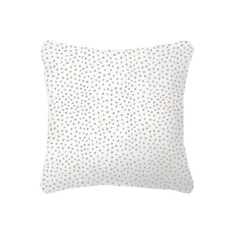 achterkant Tuinkussen wit met beige hart 40x40cm