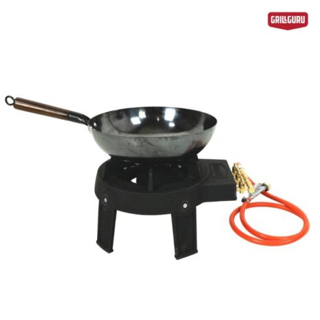 grill guru easy asia pan - wokbrander met wokpan