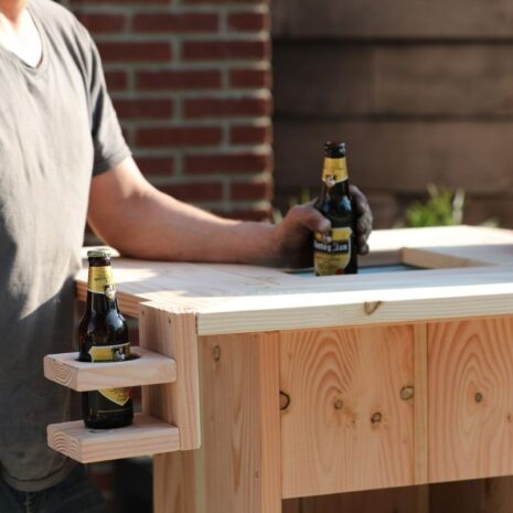 Bier statafel douglashout sfeerplaatje