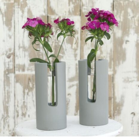 stekvaasje reageerbuis betonlook sfeerfoto stekvaasje - reageerbuis betonlook sfeerfoto