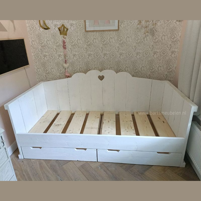 kajuitbed wit van steigerhout