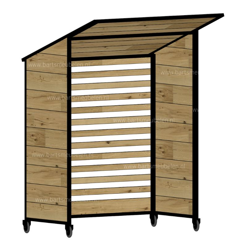 buitenkeuken afdak met logo