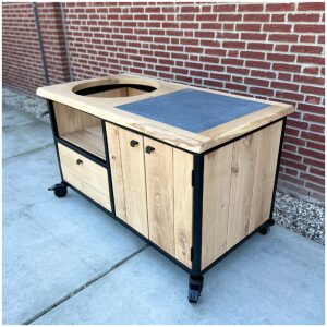 Eikenhouten BBQ tafel James 150cm lang