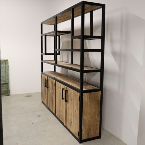 kast industrieel Jerry - eik en staal