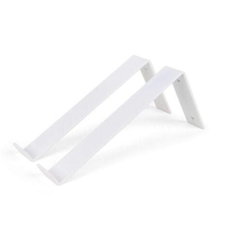 witte muurbeugel 25 centimeter