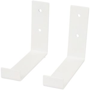 witte wandbeugel voor een plank van 15 cm