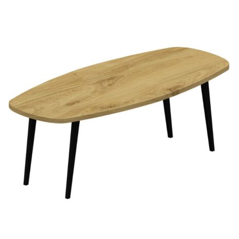 Eikenhouten eettafel deens ovaal met tapse schuine poot Eikenhouten eettafel deens ovaal met tapse schuine poot